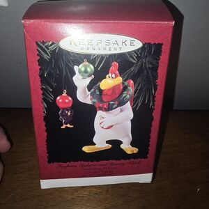 1996 Hallmark Keepsake Forhorn Leghorn / Henery Hawk Ornament Looney Tunes